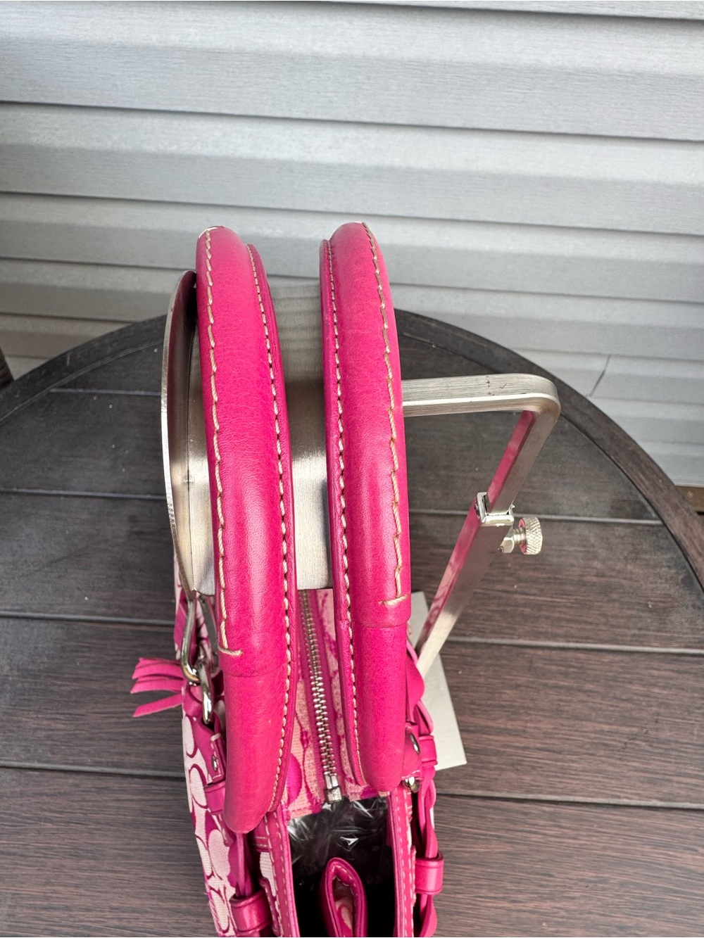 Coach 2009 Pink Hampton Satchel - Picture 3 of 10
